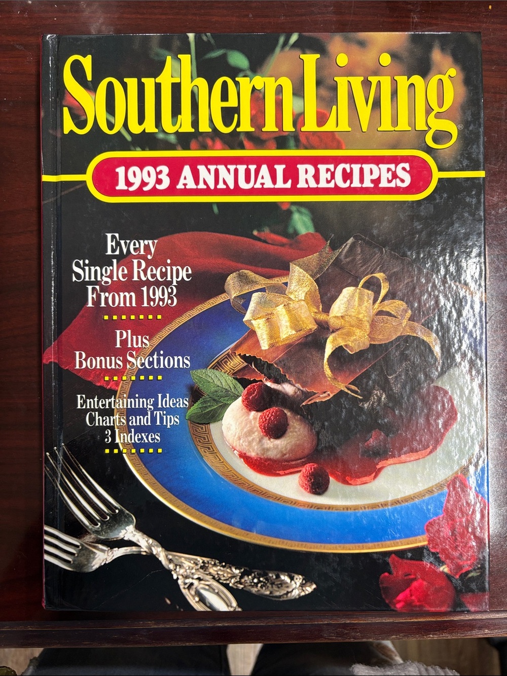 Southern Living 1993 Annual Recipes — Yellow, Red, Blue Cover entertainment idea